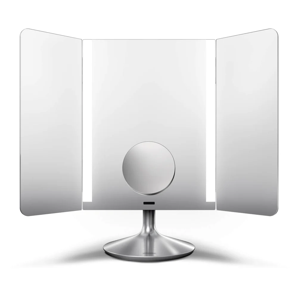 simplehuman Wide-View Rechargeable App-Enabled Stainless Steel Sensor Mirror Afbeelding 1