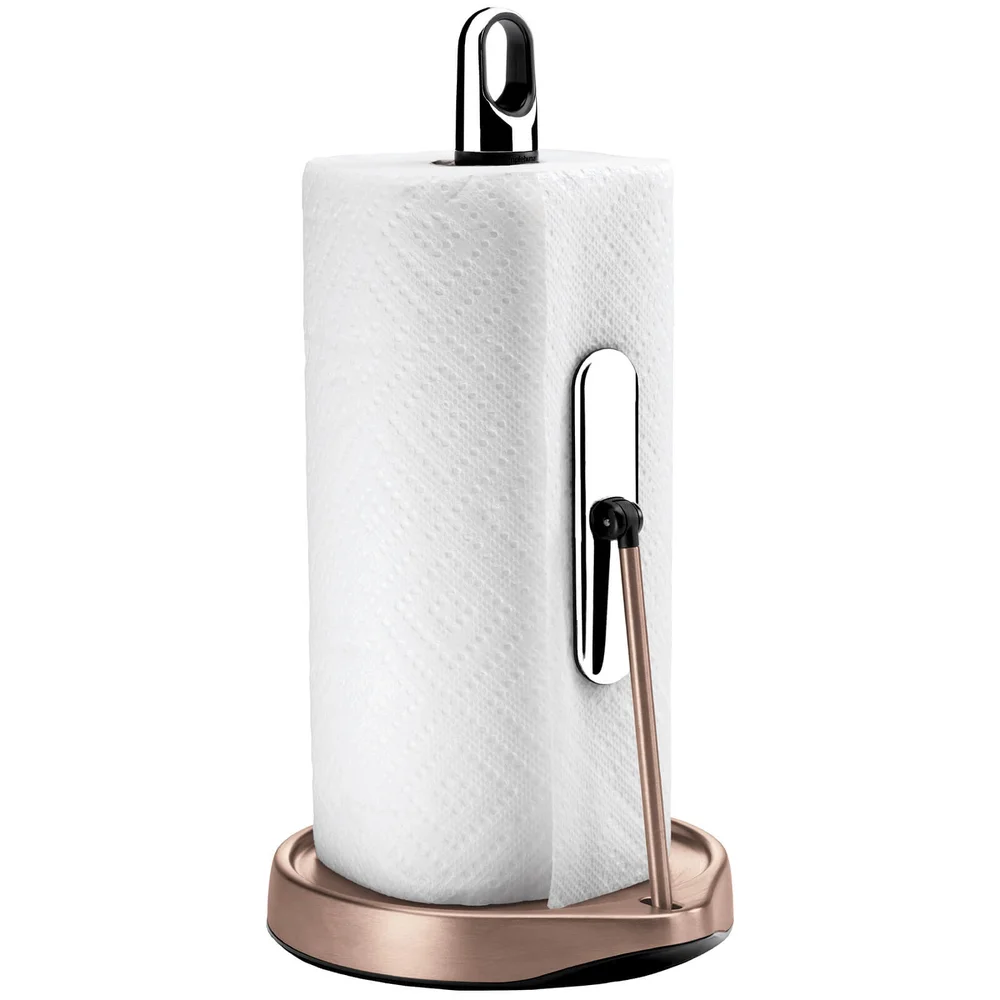 simplehuman Tension Arm Kitchen Roll Holder - Rose Gold Afbeelding 1
