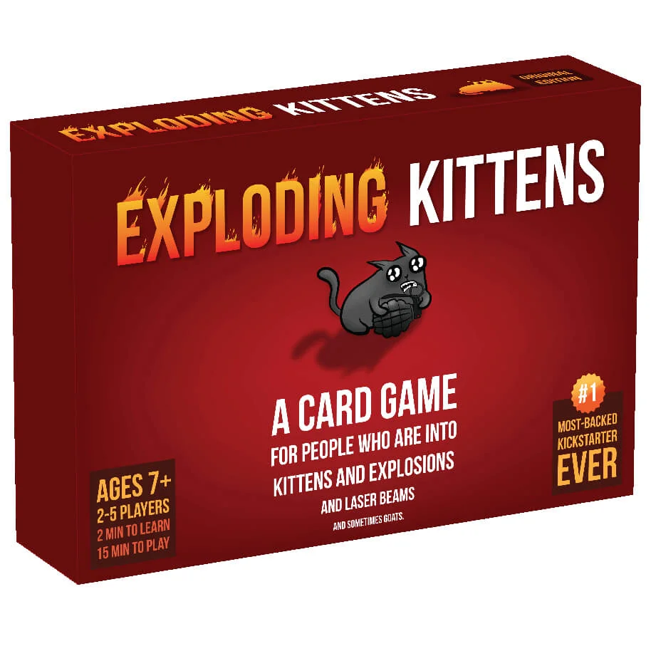 Exploding Kittens kaartspel oorspronkelijke editie Afbeelding 1