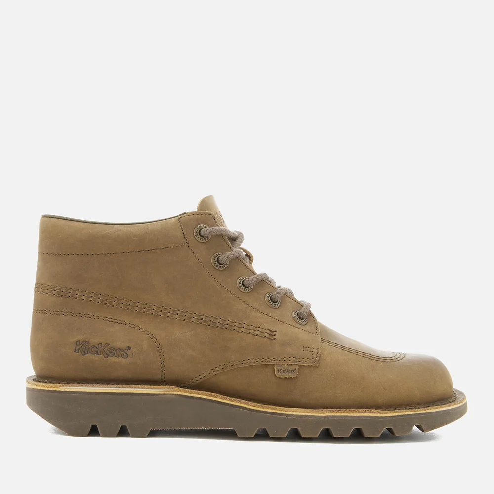 Kickers Men's Kick Hi Leather Boots - Khaki - UK 6.5/EU 40 Afbeelding 1