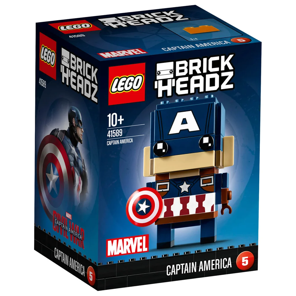 LEGO Brickheadz: Captain America (41589) Afbeelding 1