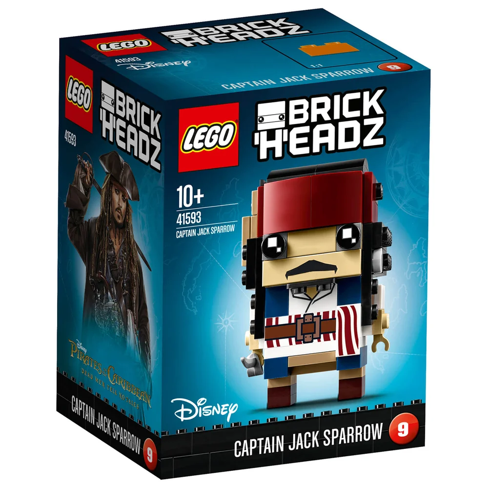 LEGO Brickheadz: Captain Jack Sparrow (41593) Afbeelding 1