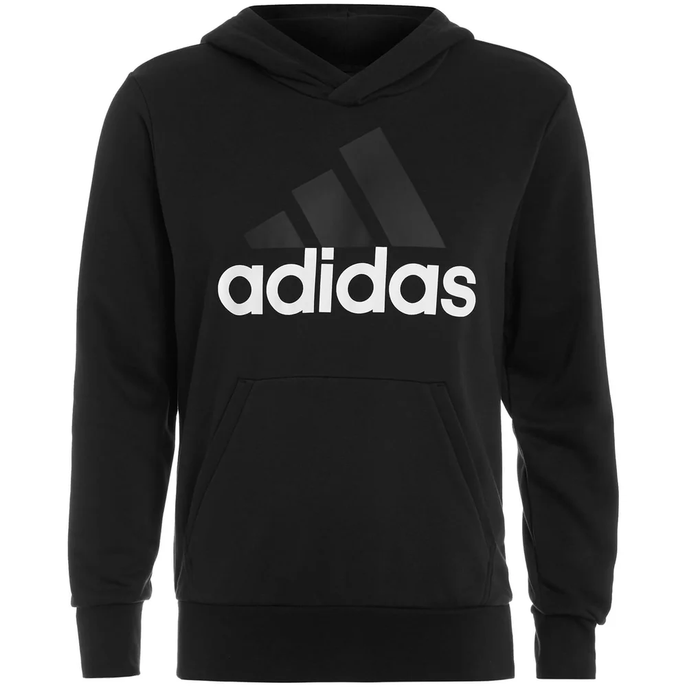 adidas Men's Essential Big Logo Hoody - Black - S - Zwart Afbeelding 1