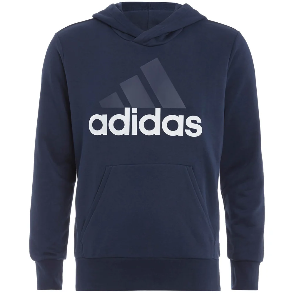 adidas Men's Essential Big Logo Hoody - Navy - S - Blauw Afbeelding 1