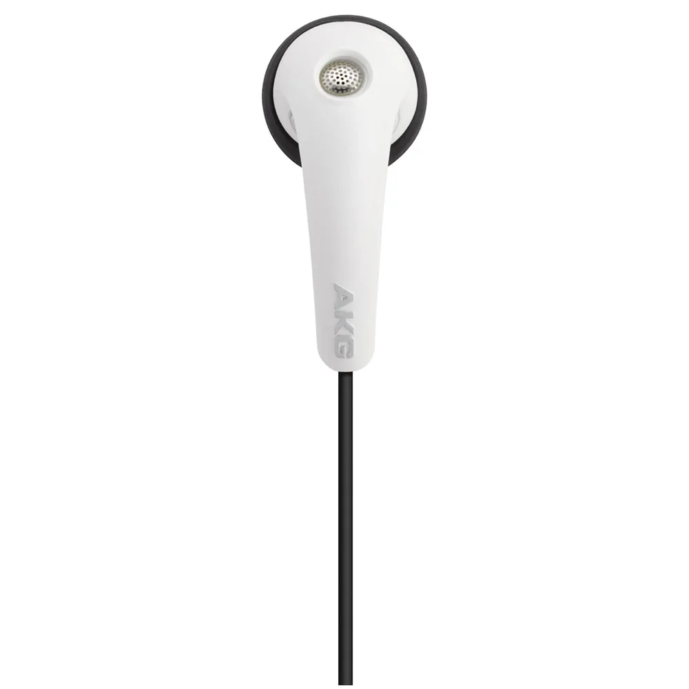 AKG Y16A High Performance Lightweight Earphones with iOS Volume Control and Microphone - White Afbeelding 1