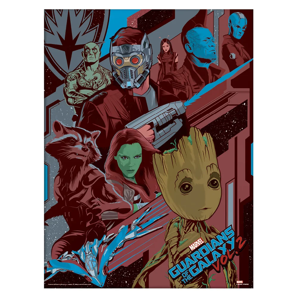 Guardians of the Galaxy Vol. 2 (Galactic) Framed 30 x 40cm Print Afbeelding 1
