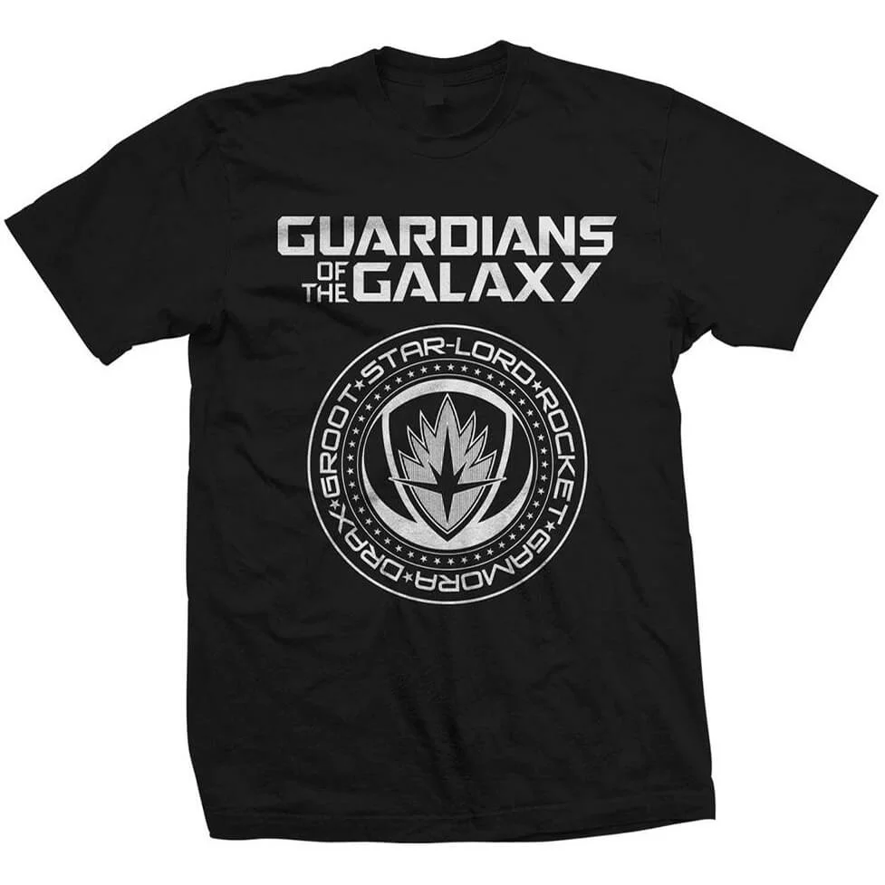 Marvel Guardians of the Galaxy Seal Heren t-shirt - Zwart - S - Grijs Afbeelding 1