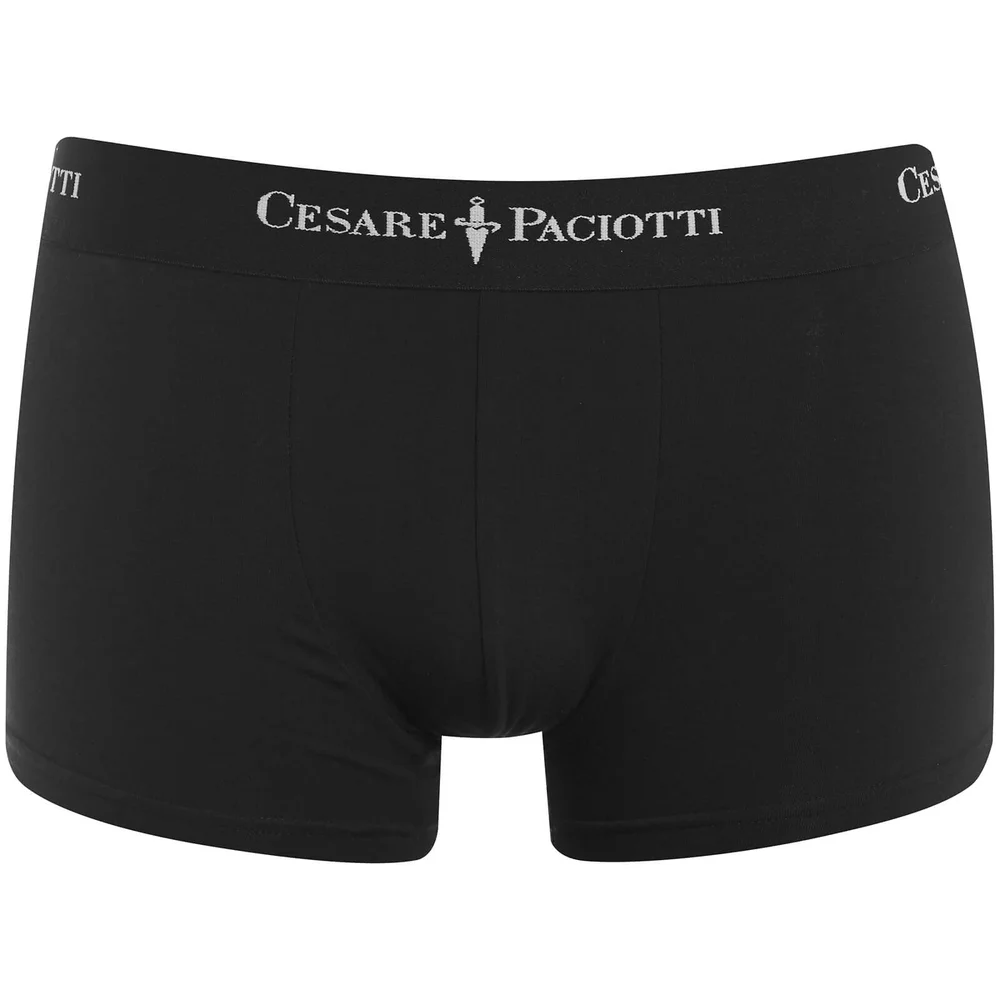 Cesare Paciotti Men's Boxers - Black - S - Zwart Afbeelding 1