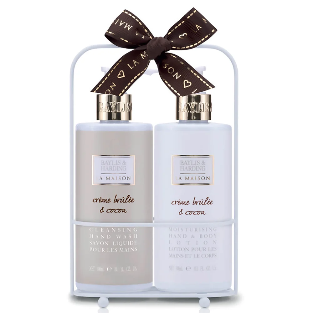 Baylis & Harding La Maison Creme Brulee and Cocoa 2 Bottle Set Afbeelding 1
