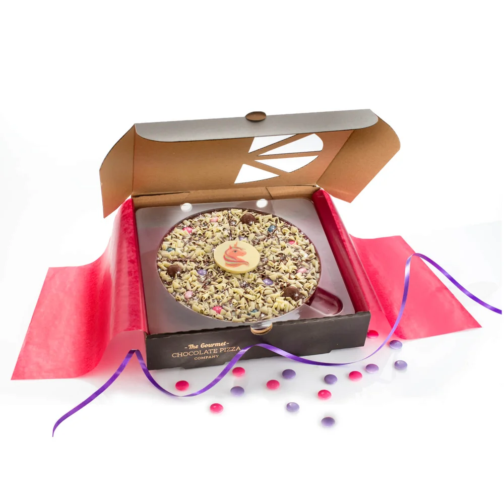The Gourmet Chocolate Pizza Magical Unicorn 7 Inch Pizza Afbeelding 1