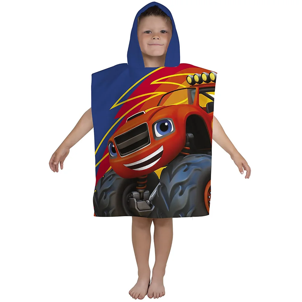 Nickelodeon Blaze Zoom Poncho Towel Afbeelding 1