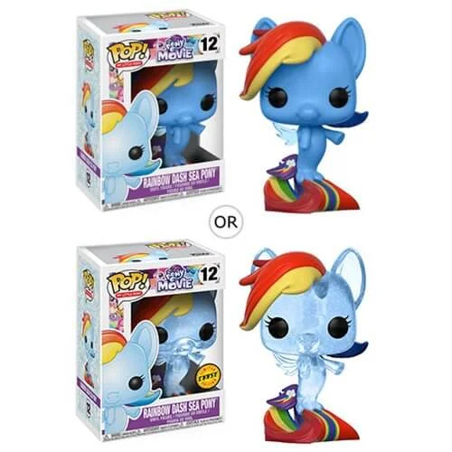 My Little Pony Movie Rainbow Dash Sea Pony Funko Pop! Figuur (Kans op Chase) Afbeelding 1