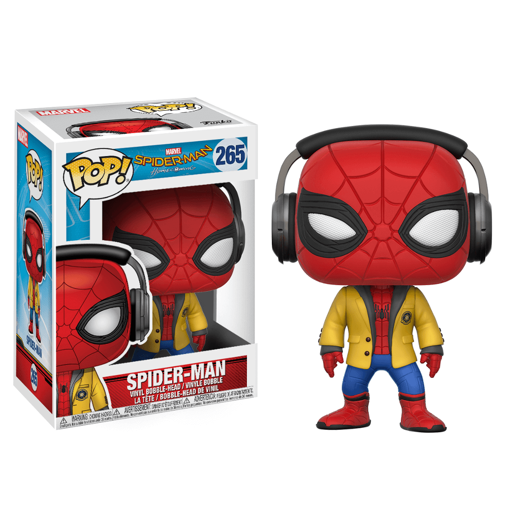 Spider-Man Homecoming Spider-Man with Headphones Funko Pop! Figuur Afbeelding 1