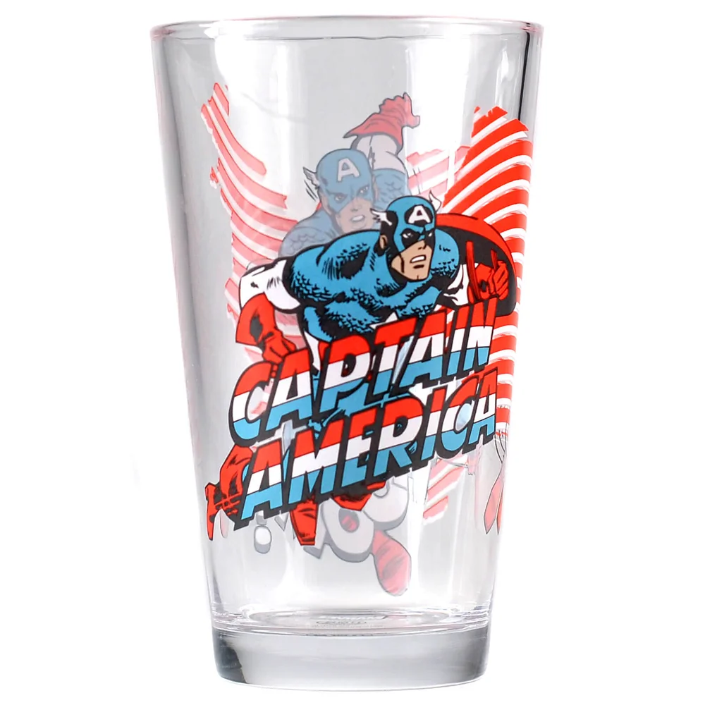 Marvel Captain America Large Glass in Gift Box Afbeelding 1