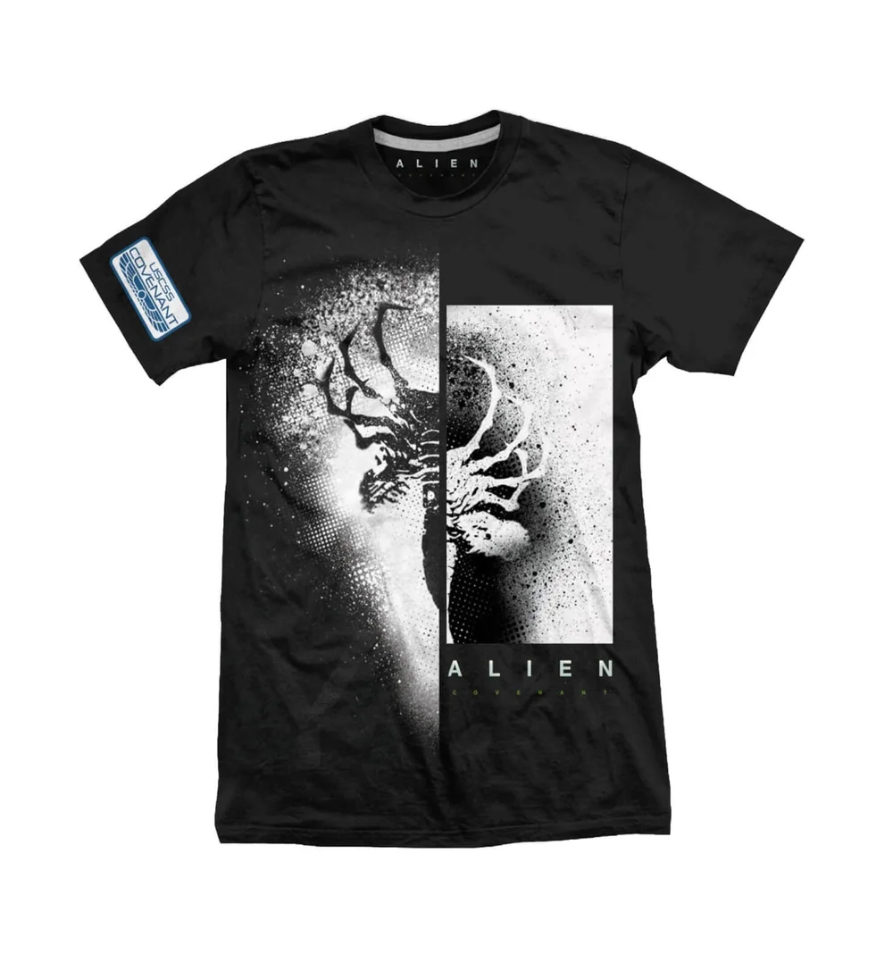 Alien Covenant X-Ray Split Men's Black T-Shirt - S - Zwart Afbeelding 1