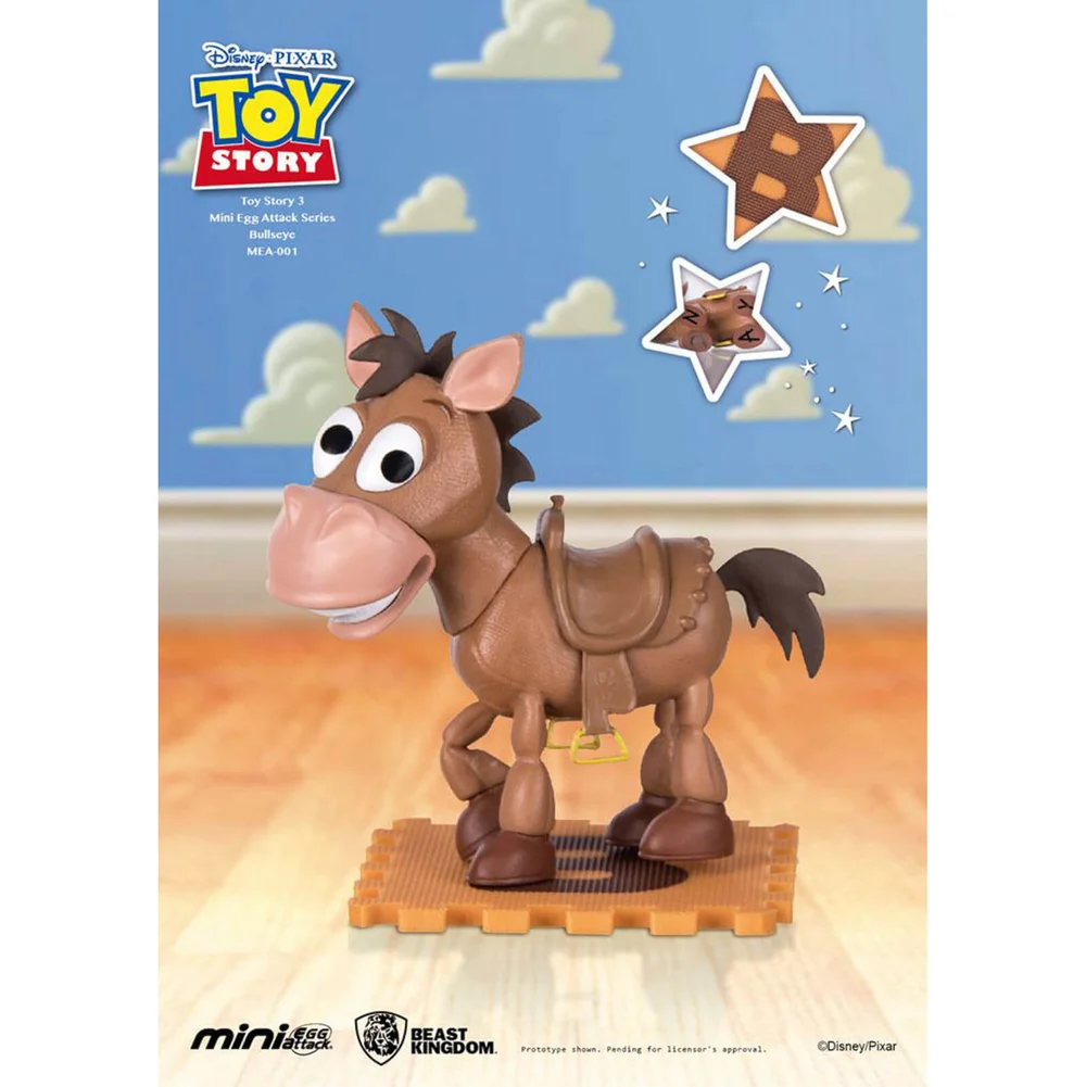 Beast Kingdom Disney Toy Story Mini Egg Attack Bullseye 9cm Figure Afbeelding 1