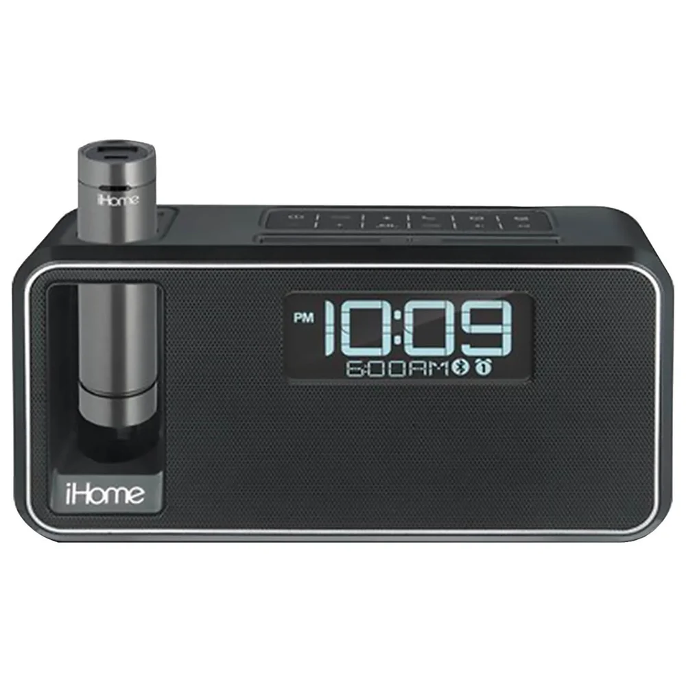iHome Dual Charge Bluetooth NFC Stereo Alarm Clock - Black Afbeelding 1