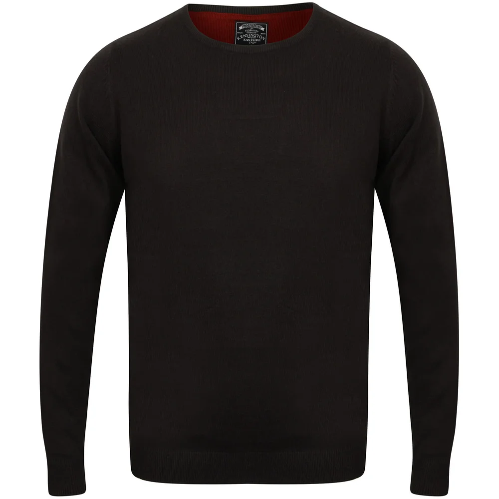Kensington Men's Basic Crew Neck Jumper - Dark Navy - M - Blauw Afbeelding 1