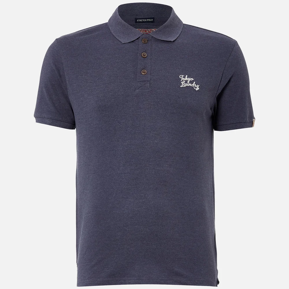 Tokyo Laundry Men's Winterfield Polo Shirt - Indigo - S - Blauw Afbeelding 1