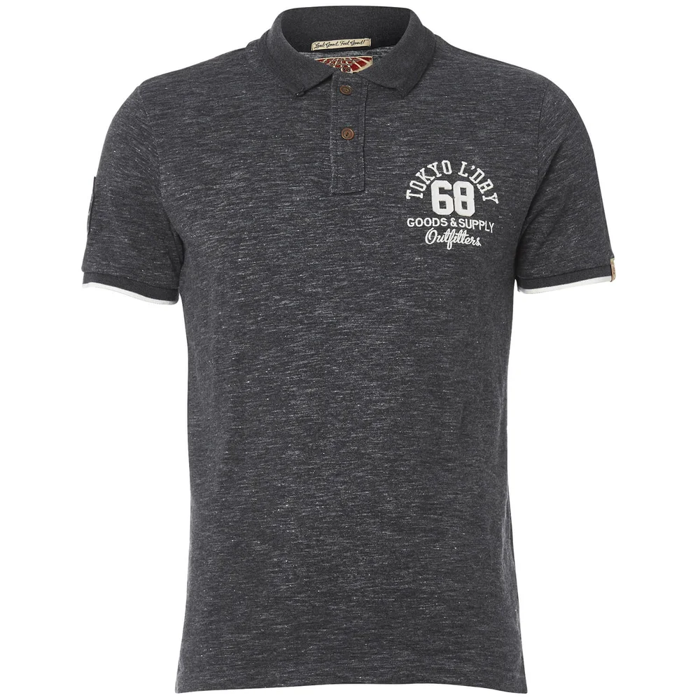 Tokyo Laundry Men's Berling Polo Shirt - Charcoal - S - Grijs Afbeelding 1