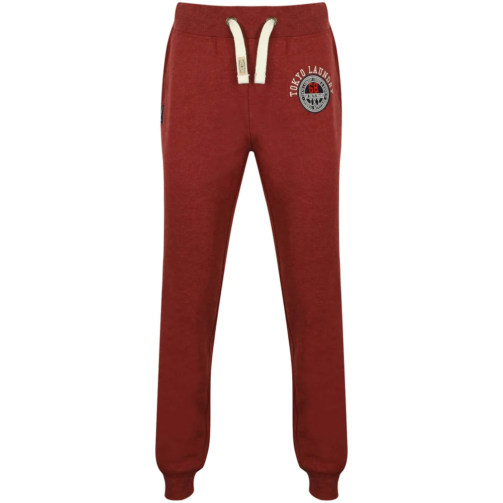 Tokyo Laundry Men's Tigerton Falls Brush Back Sweatpants - Oxblood - S - Rood Afbeelding 1