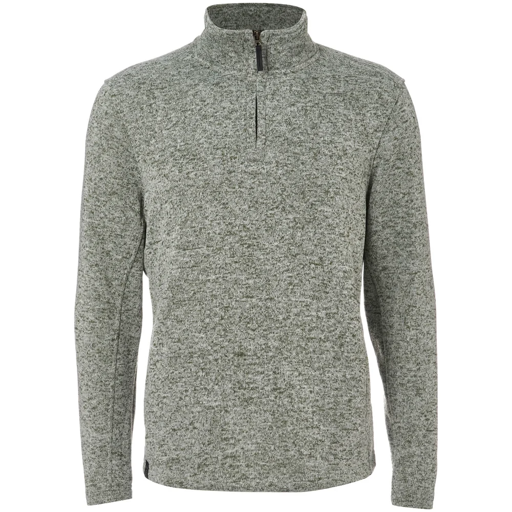 Dissident Men's Canterbury Zip Down Sweatshirt - Grey Fleck - M - Grijs Afbeelding 1