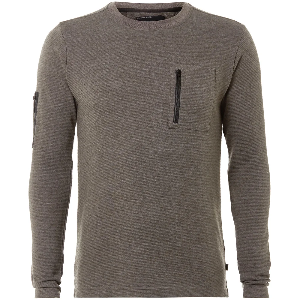 Dissident Men's Facade Sweatshirt - Grey - S - Grijs Afbeelding 1