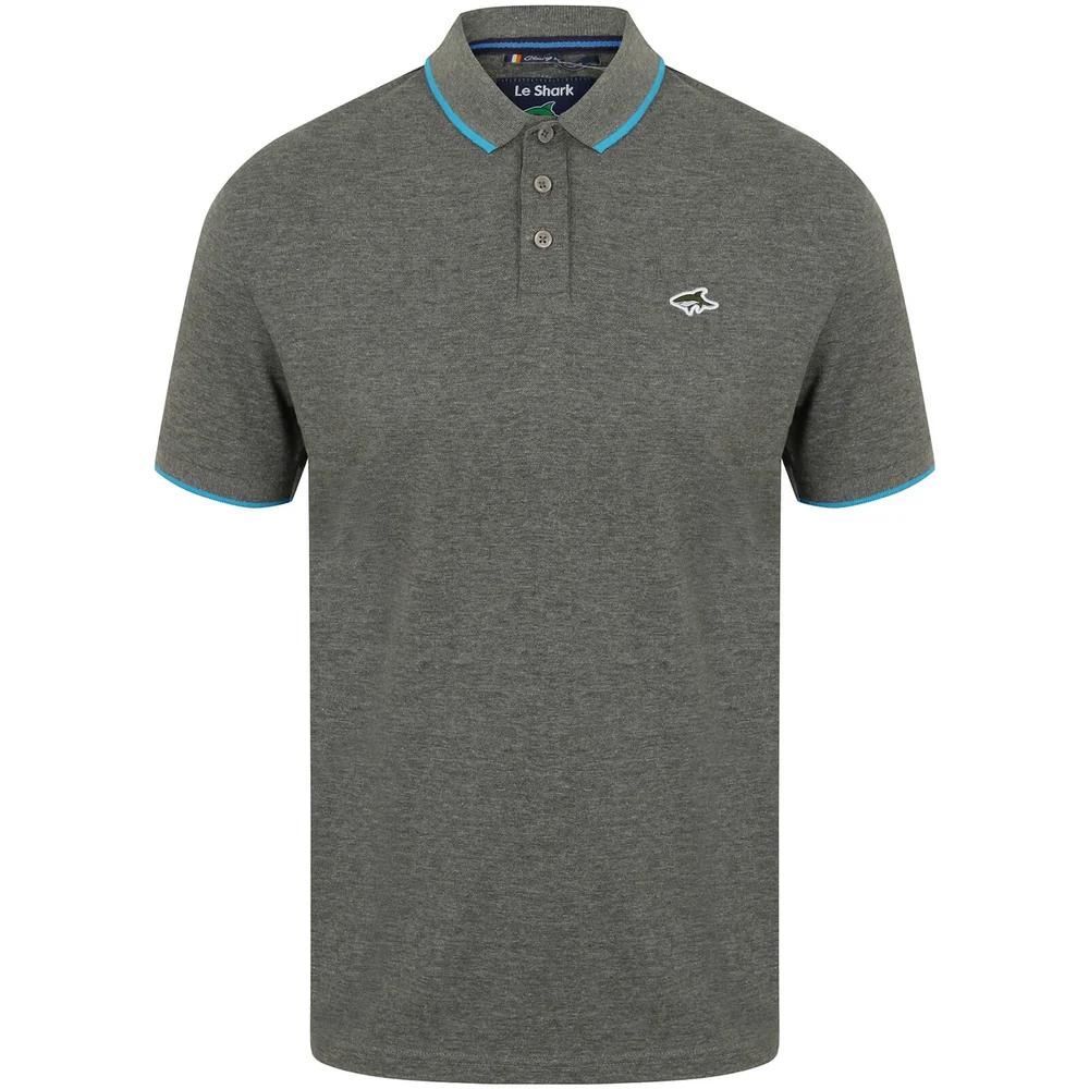 Le Shark Men's Hoadly Polo Shirt - Mid Grey Marl - S - Grijs Afbeelding 1