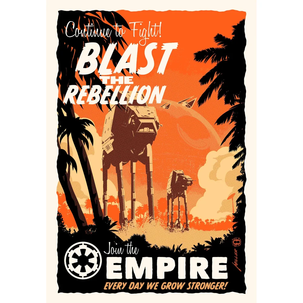 Blast the Rebellion - Zavvi Exclusive Fine Art Screen Print - By Acme Archive's Artist Brian Miller Afbeelding 1