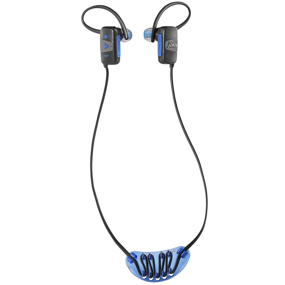 HMDX Jam Audio Transit Mini Bluetooth Earphones - Black/Blue Afbeelding 1