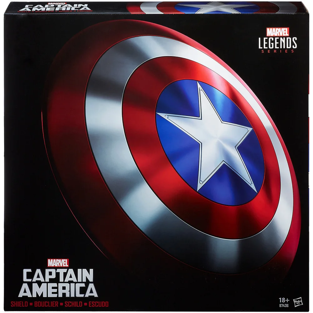 Hasbro Marvel Legends Avengers: Captain America Shield 1:1 Prop Replica Afbeelding 1