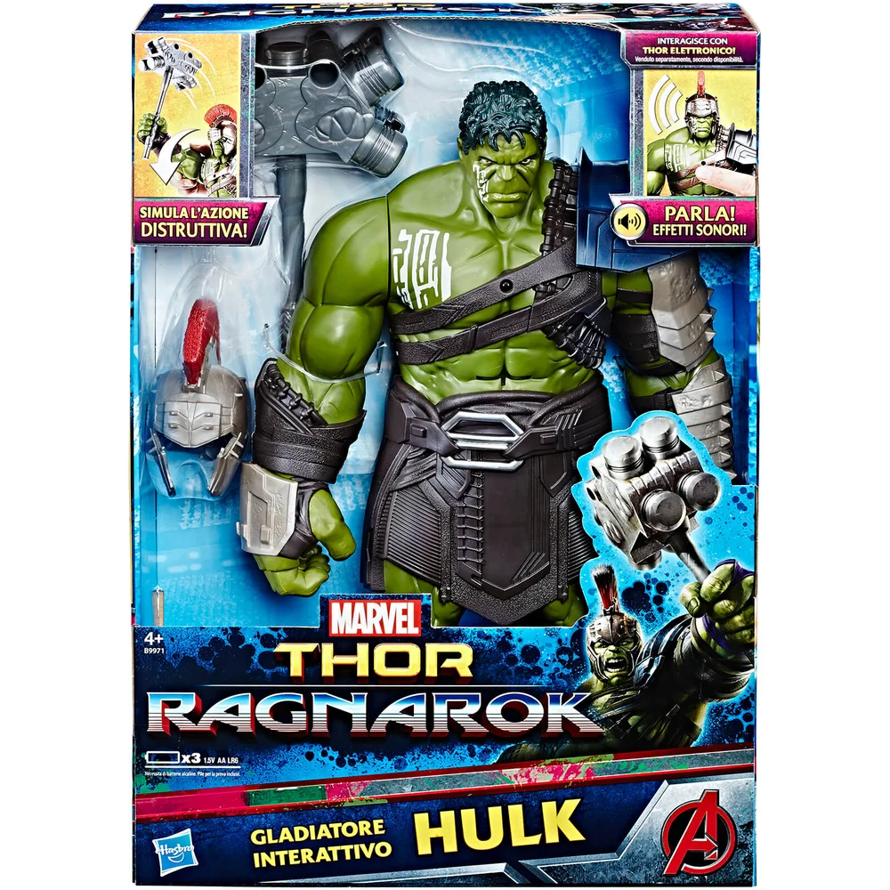 Marvel Avengers Thor: Ragnarok Hulk Interactive Electronic Action Figure Afbeelding 1
