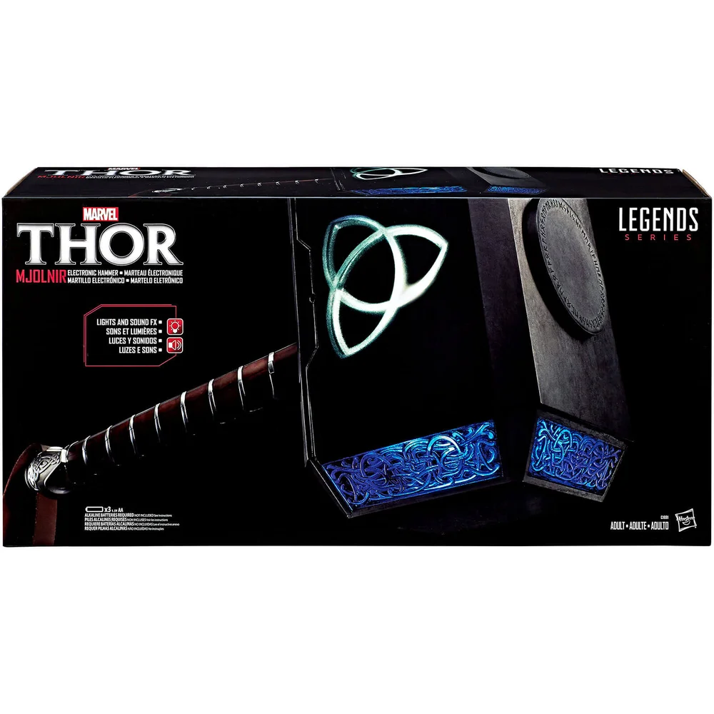 Hasbro Marvel Legends Thor Mjolnir Hamer Electronische Prop Replica Afbeelding 1