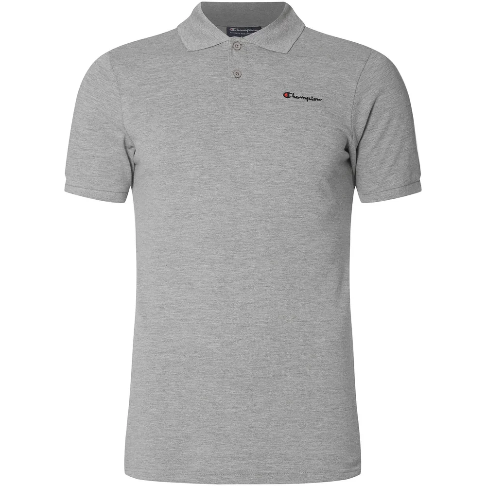 Champion Men's Polo Shirt - Grey - S - Grijs Afbeelding 1