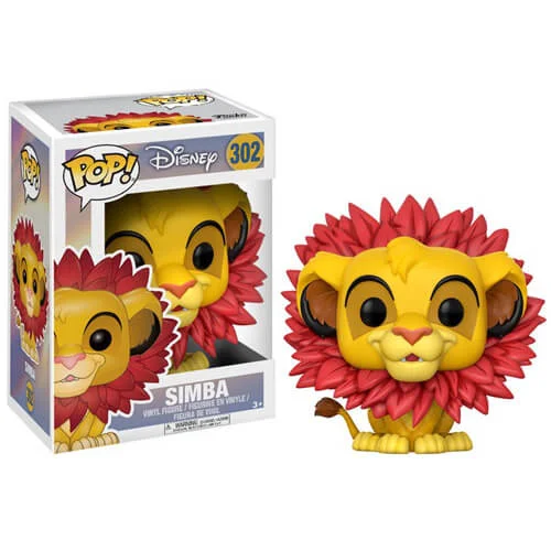 Lion King Simba (Leaf Mane) Funko Pop! Figuur Afbeelding 1