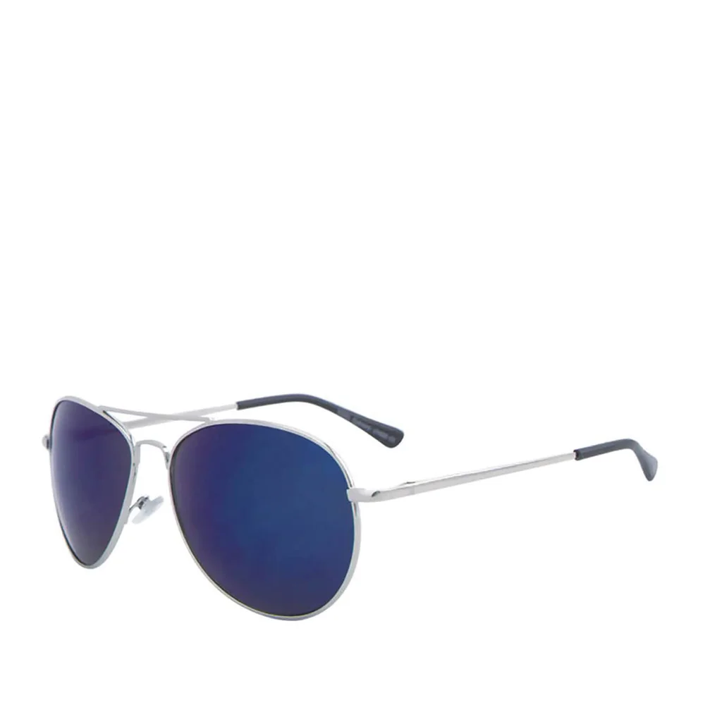 Men's Aviator Sunglasses - Silver/Blue Afbeelding 1