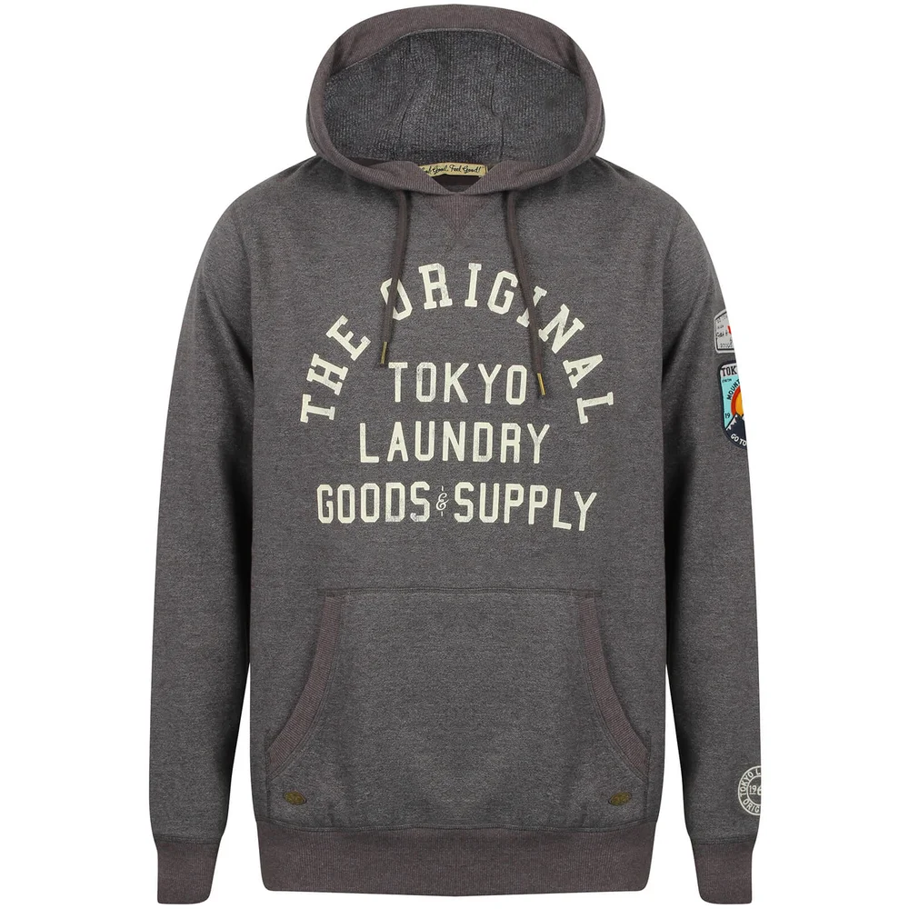 Tokyo Laundry Men's Timberfield Hoody - Charcoal - S - Grijs Afbeelding 1
