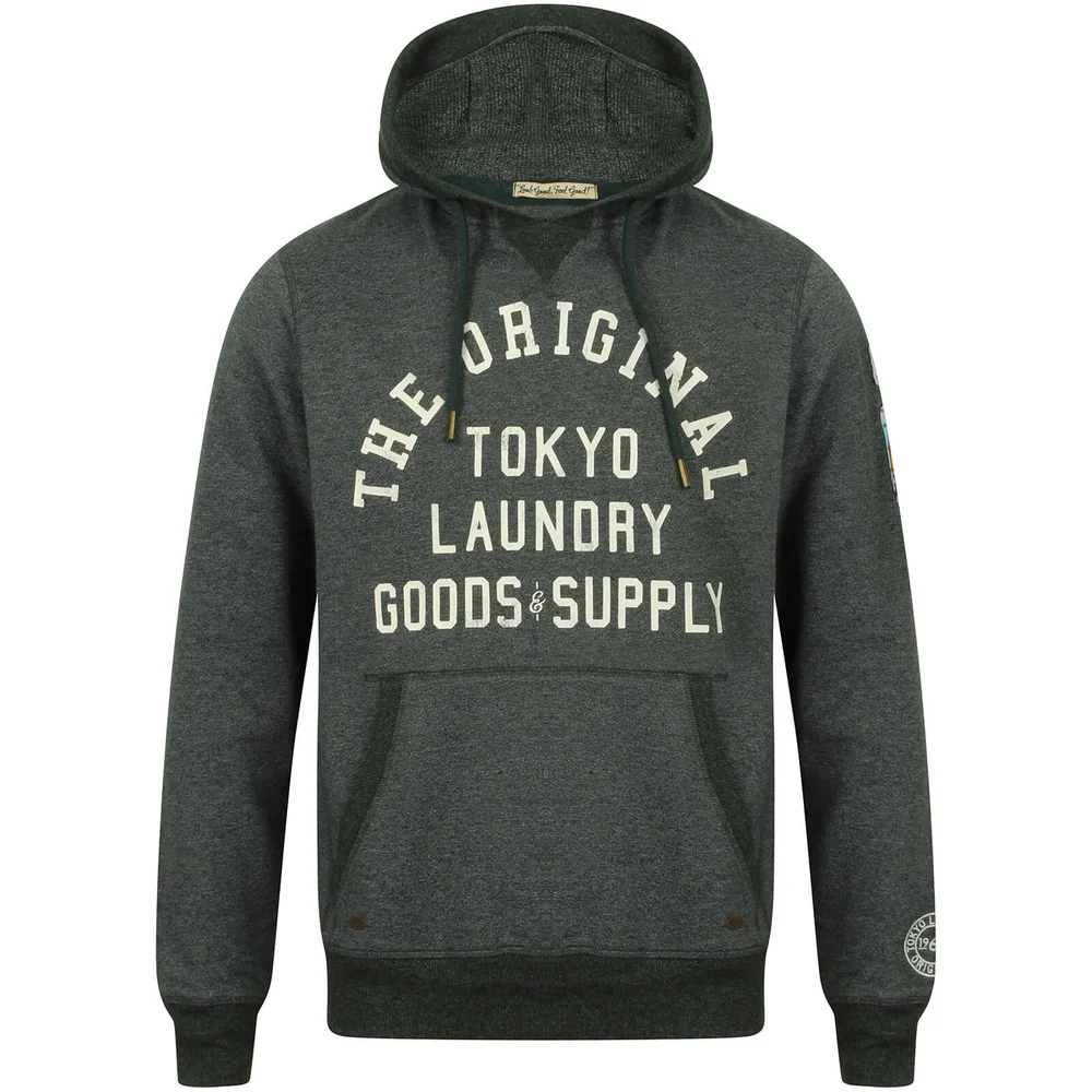 Tokyo Laundry Men's Timberfield Hoody - Hunter Green - S - Groen Afbeelding 1