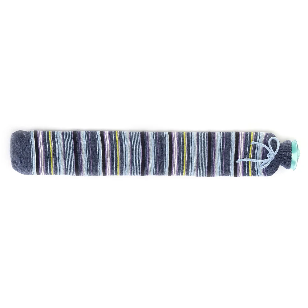 Warmies Extra Long Hot Water Bottle - Blue Thin Stripe Afbeelding 1