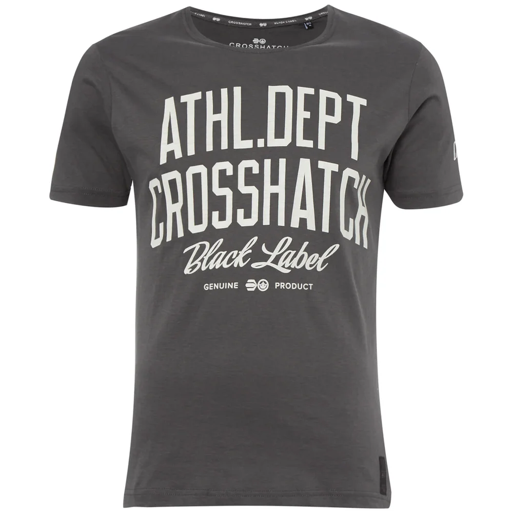 Crosshatch Men's Truman T-Shirt - Magnet - S - Grijs Afbeelding 1