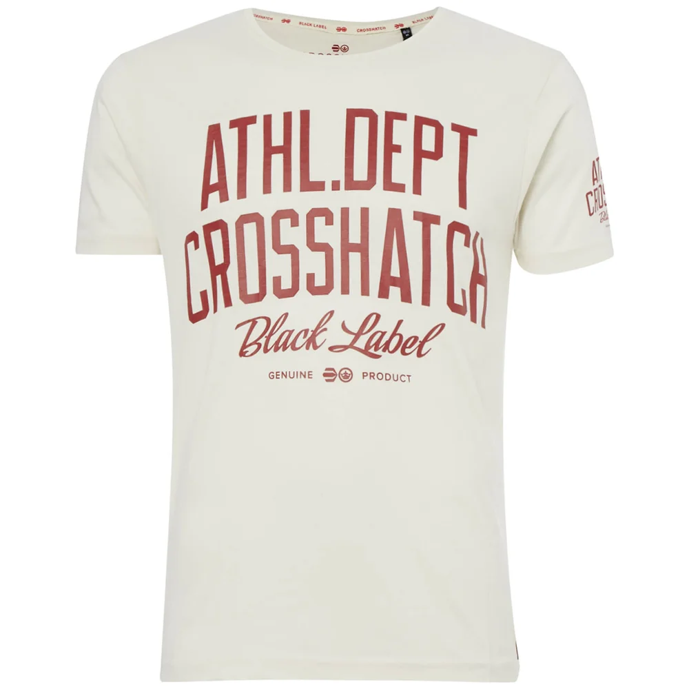 Crosshatch Men's Truman T-Shirt - Vaporous Grey - S - Grijs Afbeelding 1