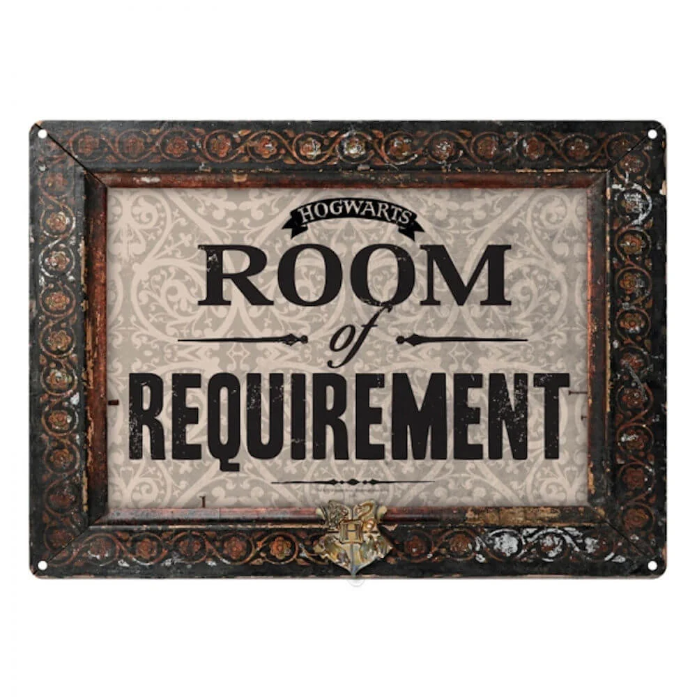 Harry Potter - Room of Requirement tinnen bord Afbeelding 1