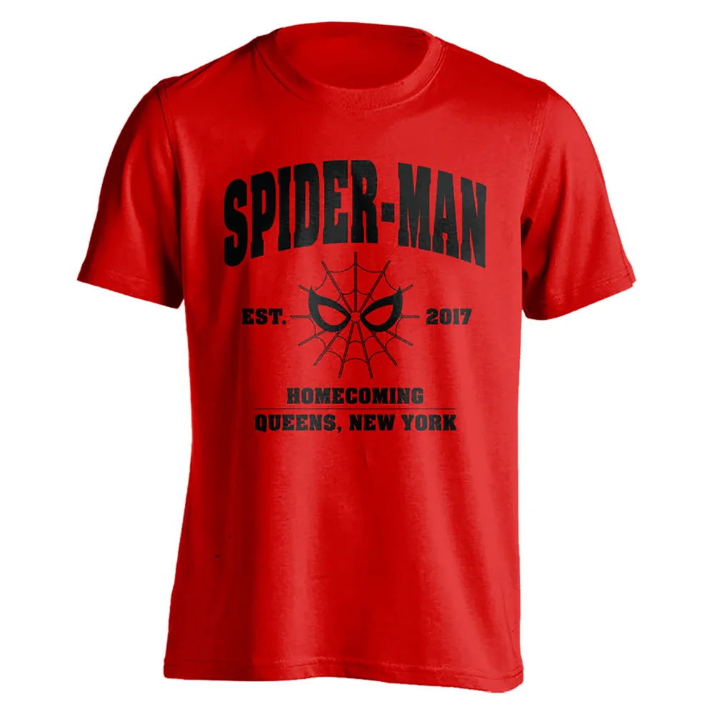 Marvel Spider-Man Homecoming Queens NY T-shirt - Rood - S - Rood Afbeelding 1