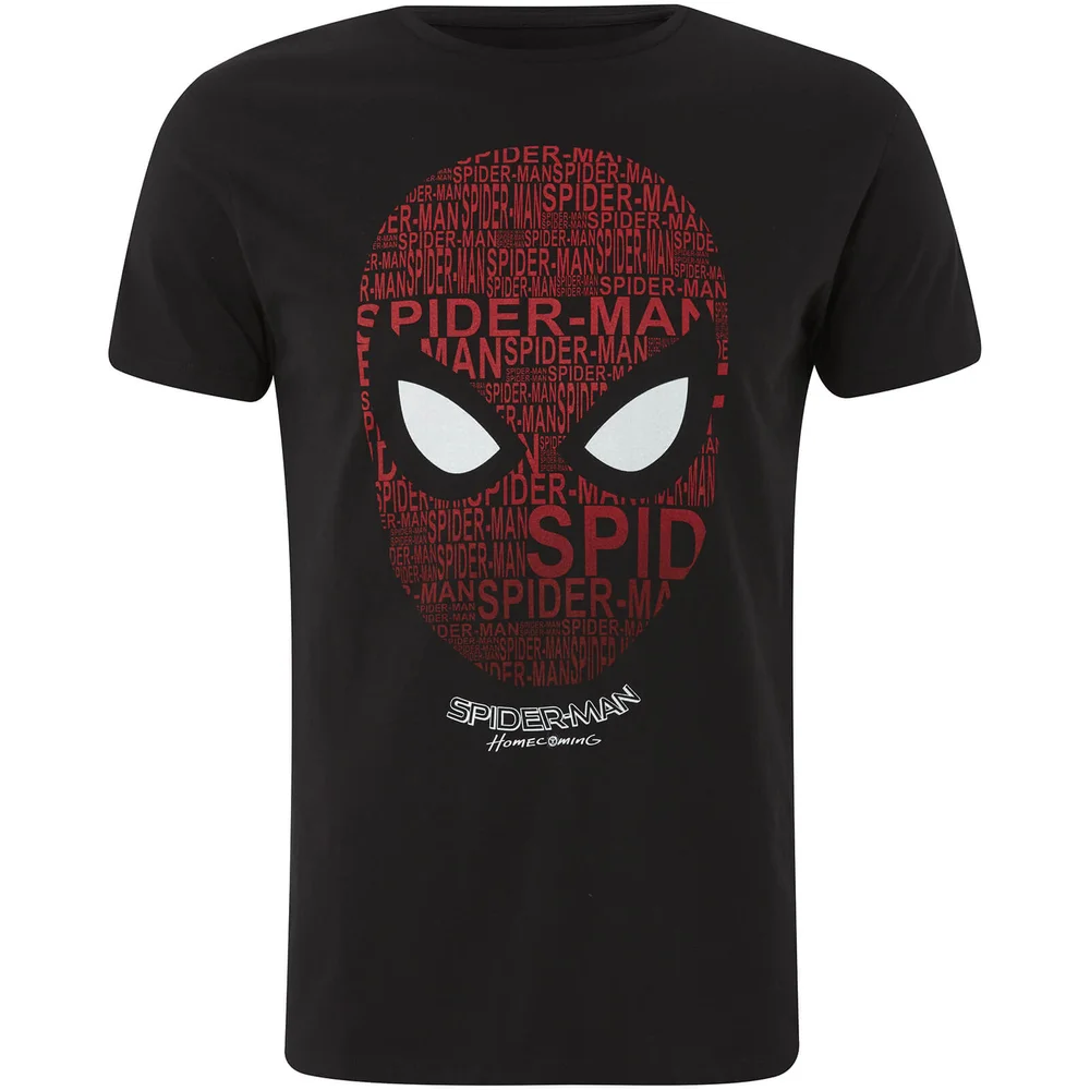 Marvel Spider-Man Spider Head T-Shirt - Zwart - S - Zwart Afbeelding 1