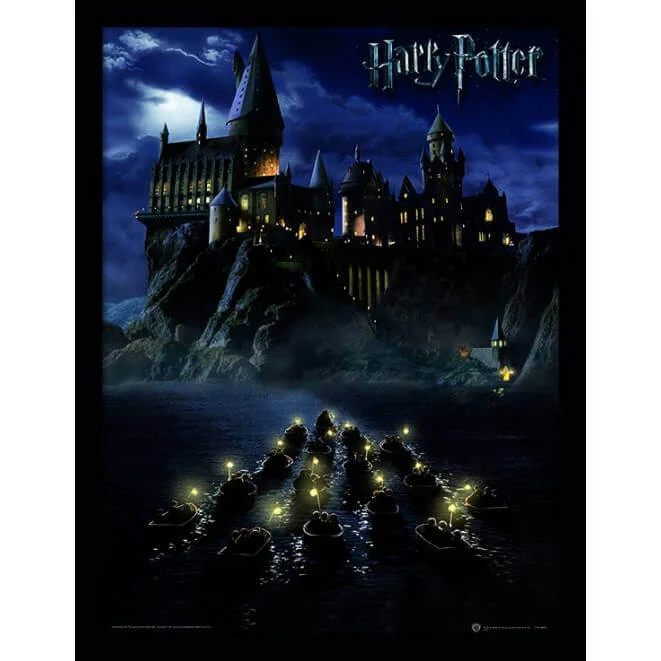 Harry Potter Hogwarts School Framed 30 x 40cm Print Afbeelding 1