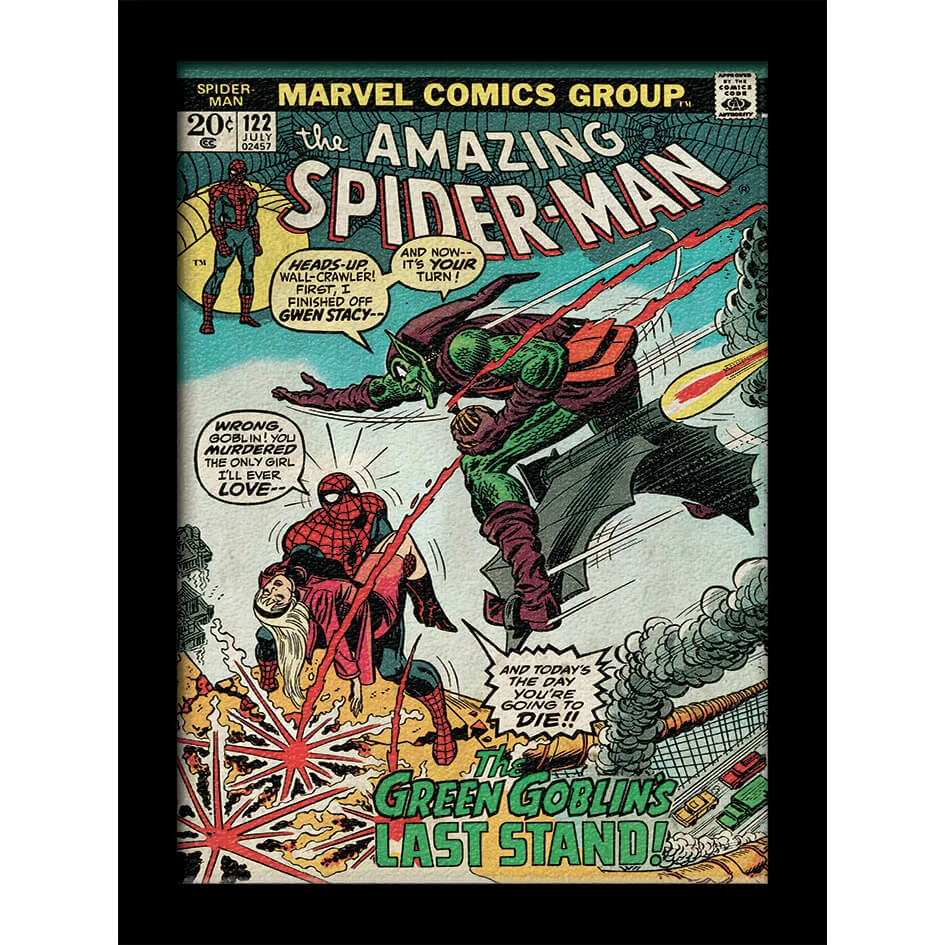 Marvel Comics Spider-Man Vs. Green Goblin 30 x 40cm Gel Coat Prints Afbeelding 1