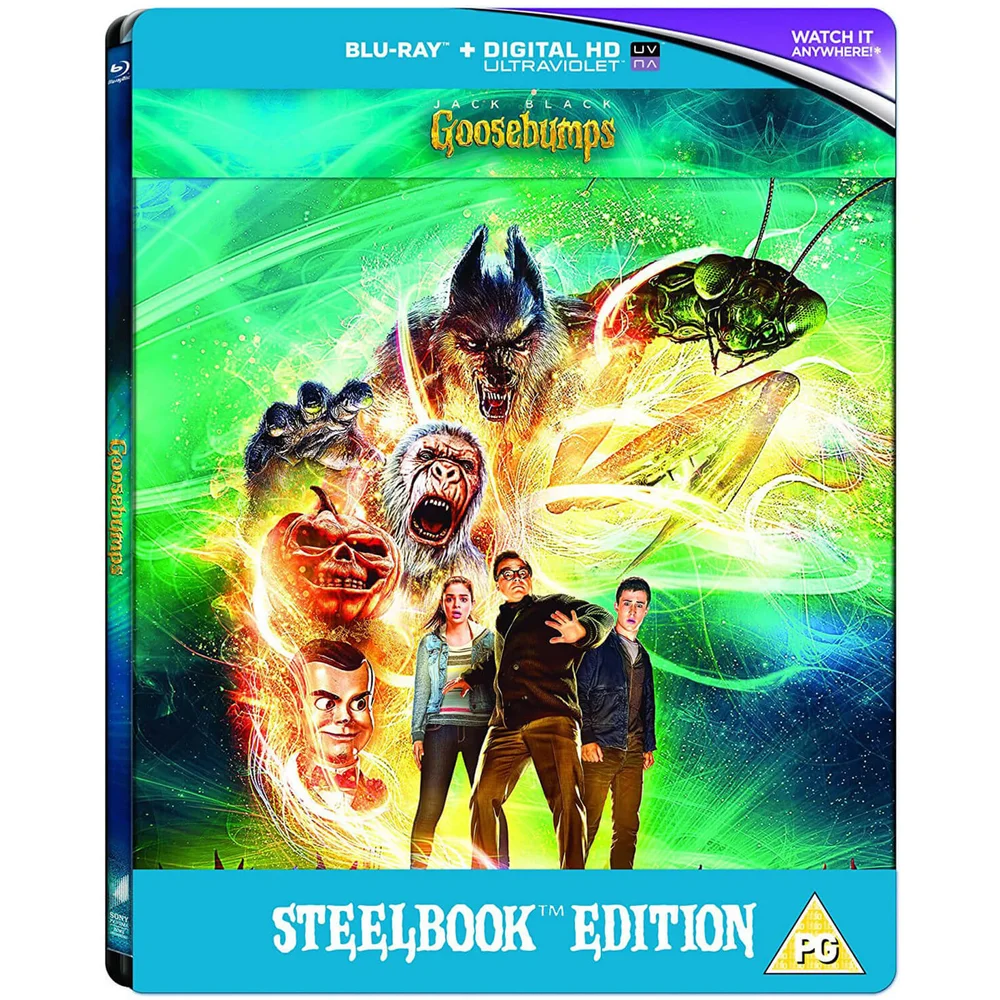 Goosebumps (2015) - Zavvi Exclusive Limited Edition Steelbook (Includes DVD Version) (Limited to 1000 Copies) Afbeelding 1