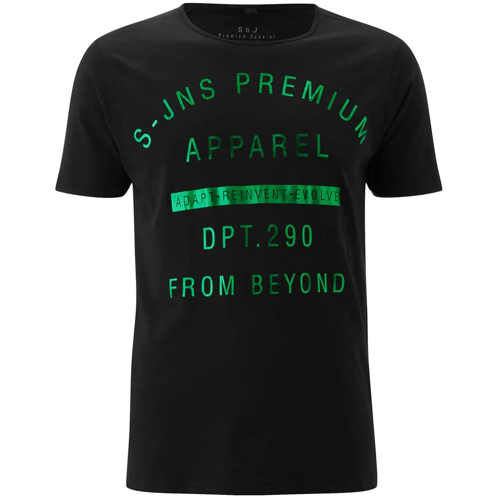 Smith & Jones Men's Quinx T-Shirt - Black - S - Zwart Afbeelding 1