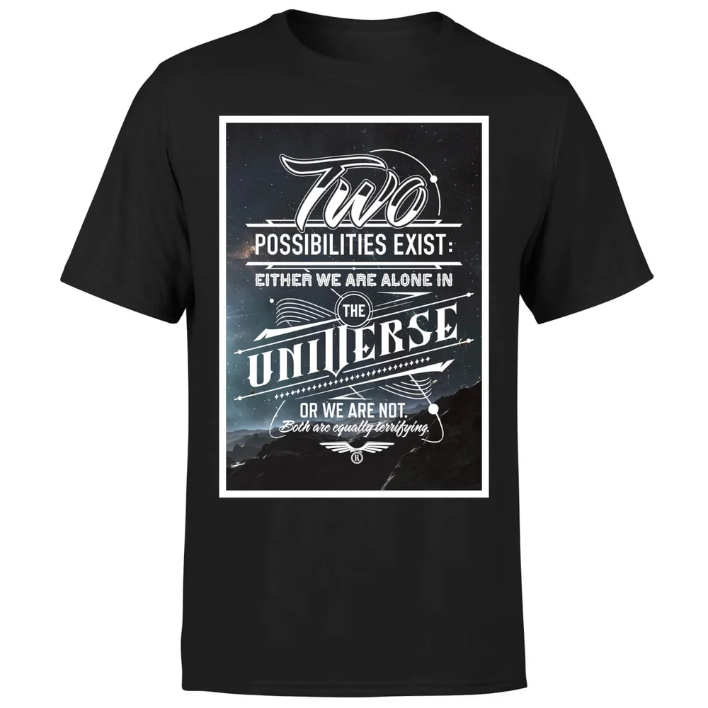 Two Possibilities Exist Men's Black T-Shirt - S - Zwart Afbeelding 1