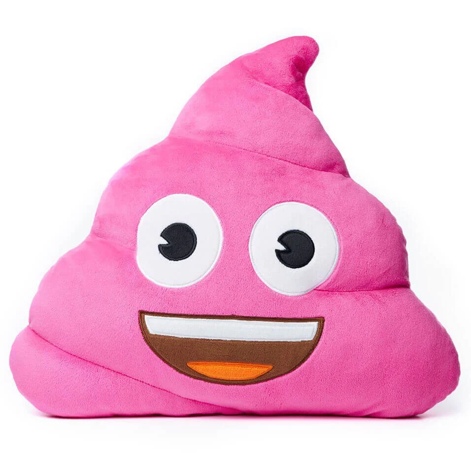 Pink Poo Emoji® Cushion Afbeelding 1